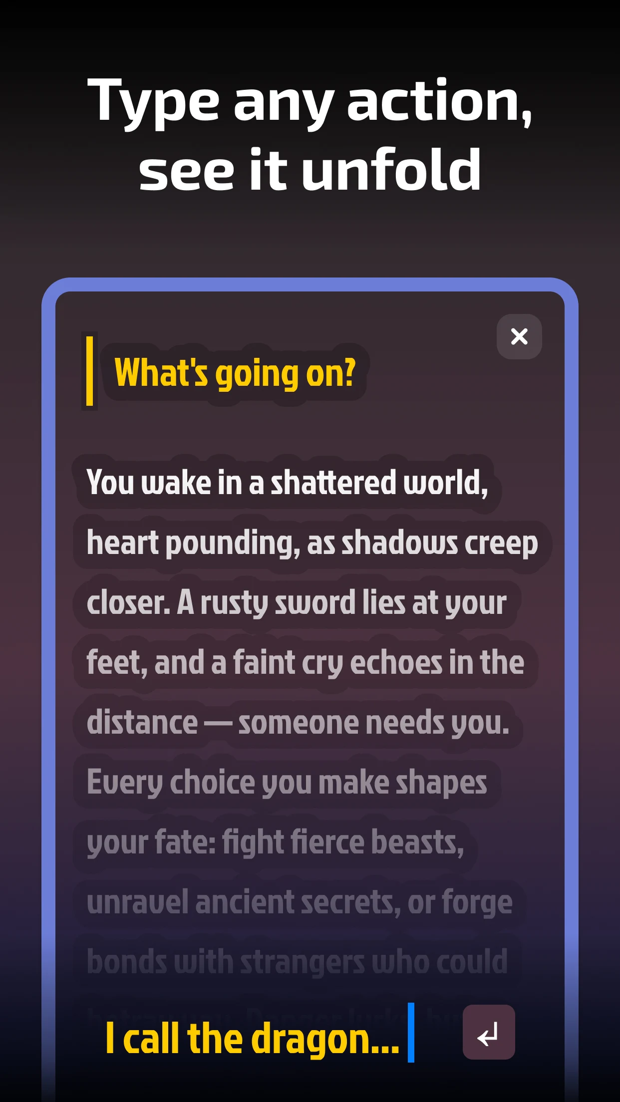 AI Tales: Dungeon Story RPG screenshot